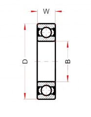 Подшипник Высокотемпературные подшипники Подшипник 6205 BHTS ZZ C4 220°-250° по выгодным ценам Химки