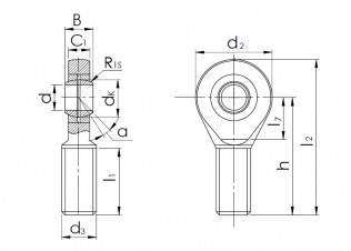 Подшипник Шарнирные головки с внешней резьбой Подшипник SAL 10 T/K (POS 10 L) по выгодным ценам Химки